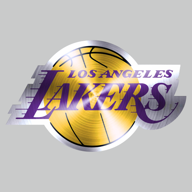 Los Angeles Lakers Stainless steel logo vinyl decal